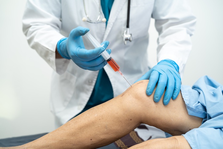 Patient receiving Platelet-Rich Plasma Injection in S.T George, UT