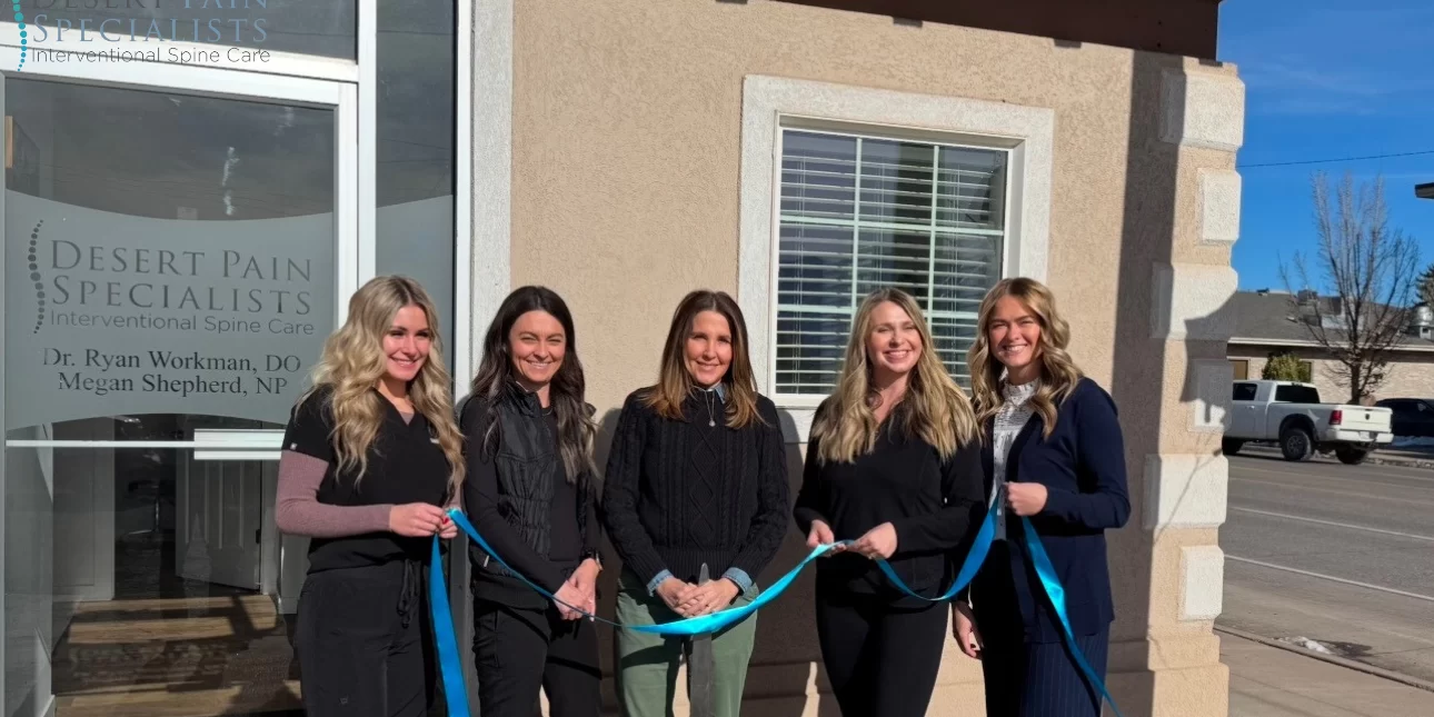 DesertPainRichfield Ribbon-cutting of Desert Pain Specialists' new office in Richfield, Utah, Dec. 3, 2024.