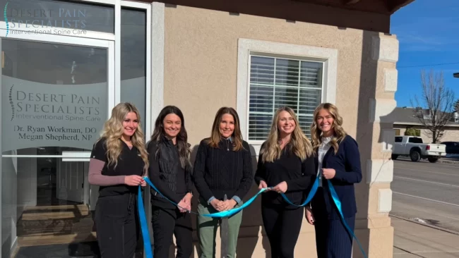DesertPainRichfield Ribbon-cutting of Desert Pain Specialists' new office in Richfield, Utah, Dec. 3, 2024.