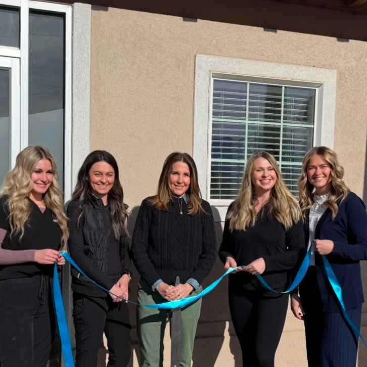 Ribbon-cutting of Desert Pain Specialists' new office in Richfield, Utah, Dec. 3, 2024.